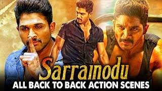 Sarrainodu All Back To Back Action Scenes Hindi Dubbed  Allu Arjun Catherine Tresa Rakul Preet [upl. by Kayne]