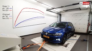 Volkswagen Polo 10 TSI Chiptuning Stage 1 [upl. by Ellehc]