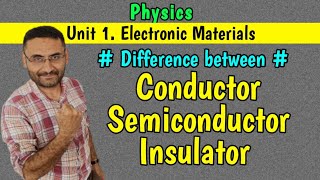 Differences  Conductor Semiconductor Insulator  PHYSICS [upl. by Klayman]