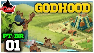 Godhood 01 quotCrie Seu Império Religiosoquot Gameplay em Português PTBR [upl. by Holmann]