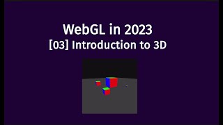 03 WebGL Tutorial  Intro to 3D [upl. by Dihgirb]