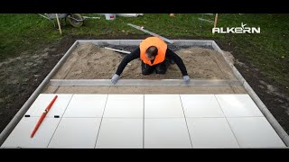 Tuto Alkern n°1  Comment réussir la pose de dalles de terrasse sur un lit de sable [upl. by Higbee]