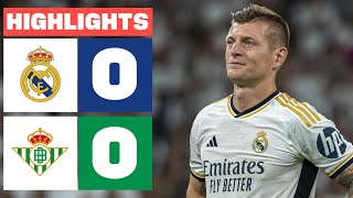 REAL MADRID 0  0 REAL BETIS  RESUMEN LALIGA EA SPORTS [upl. by Elleuqar391]