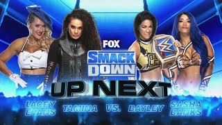 Tamina amp Lacey Evans VS Bayley amp Sasha Banks 22 [upl. by Katleen]