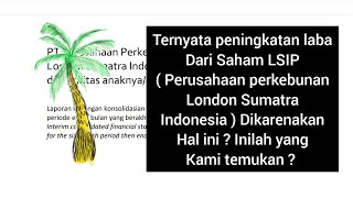 Inilah isi Laporan Keuangan Kuartal II 2024 Saham LSIP  london  ihsg investasi lo kheng hong [upl. by Ignatia]