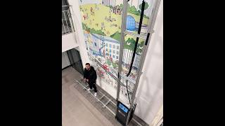 350cm Wall Painting Result DXonJet Wall Printer Machine Can Do It [upl. by Hynes]