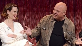 Michael Chiklis Joins quotAmerican Horror Story Freak Showquot Cast amp Paleyfest Interviews [upl. by Devina]