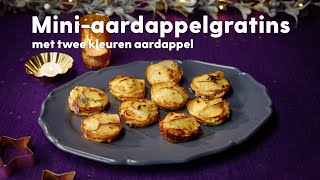 Miniaardappelgratins  Kerstrecepten  Allerhande [upl. by Nappie]