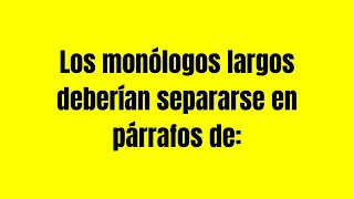 Los monólogos largos deberían separarse en párrafos de  ENTERPRISE TRANSCRIPTION SOLUTIONS [upl. by Brinson178]