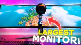 Playing Fortnite on a 49quot Ultrawide MONITOR😱 [upl. by Arturo]