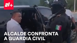 Presidente municipal de Huehuetlán Ramón Martínez corre a policías estatales  Despierta [upl. by Corly]