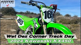 2024 Kawasaki KX450 On A Rough Dez Turn Track [upl. by Rann795]