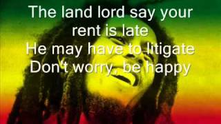 Bob McFerrin  Dont Worry be Happy  Lyrics [upl. by Nnayrrehs480]