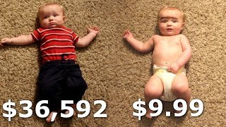 Baby Review Cheapest vs Most Expensive BABY on Amazoncom [upl. by Osugi605]