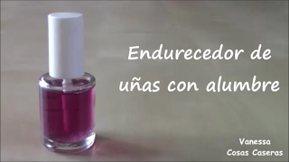 Endurecedor de uñas con polvo de alumbre [upl. by Paryavi745]