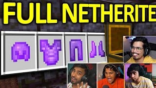 Indian gamers Luckiest moments in Minecraft 🔴 techno gamerz bbs mythpat gamerfleet yessmartypie [upl. by Oinotnaocram]