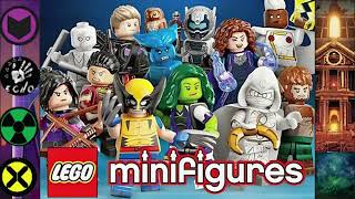 Lego Marvel CMF Minifigures Series 2 All Minfig Speedbuilds [upl. by Auginahs]