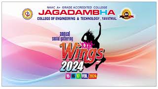 Jagadambha college of engineering amp technology Yavatmal wings 2024 day 2 [upl. by Weinert]