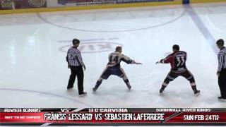 Best Hockey Fight Ever Francis Lessard Vs Sebastien Laferriere [upl. by Haim448]