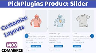 PickPlugins Product Slider  Customize Layouts [upl. by Lahpos737]