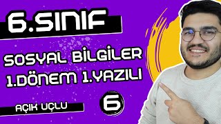 6Sınıf Sosyal Bilgiler 1Dönem 1Yazılı  AÇIK UÇLU SORULAR [upl. by Kristofer703]