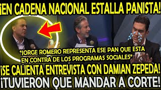 TUVIERON QUE MANDAR A CORTE ESTALL4 DAMIAN ZEPEDA quotJORGE ROMERO NO QUIERE LOS PROGRAMAS SOCIALESquot [upl. by Anirtruc]