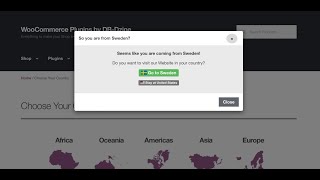 How to Guiding site visitors to country specific pages  Wordpress Country Selector [upl. by Duffie819]