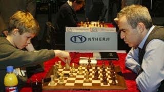 Magnus Carlsen Beats Kasparovs Slav Defense 😱  Almost Magnus Carlsen vs Garry Kasparov [upl. by Eelarbed]