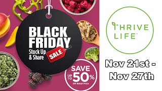 Thrive Life Black Friday Sale Details 2023 [upl. by Cresa]