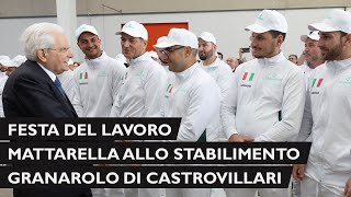 Il Presidente Mattarella visita lo stabilimento Granarolo di Castrovillari [upl. by Epoh360]