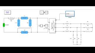 Zsource inverter SVPWM modulation MATLAB simulation early conduction delayed shutdown [upl. by Yeoj343]