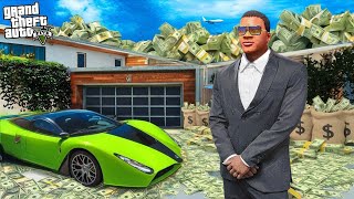 Franklin amp Shinchan Won Biggest Jack pot Lottery in Gta 5  Franklin House Became full of Cash [upl. by Eirrod635]