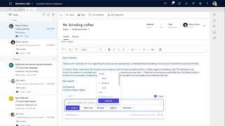 Draft emails using Copilot in the email editor in Dynamics 365 Customer Service [upl. by Ramyaj498]