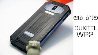 OUKITEL WP2 Kurztest  IP68 Panzer Smartphone mit 10000mAh amp Taschenlampe [upl. by Yanarp755]