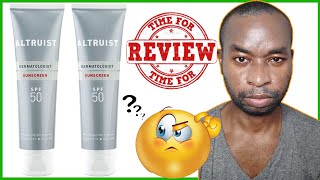 Altruist Dermatologist Sunscreen SPF50 Review [upl. by Sharai851]