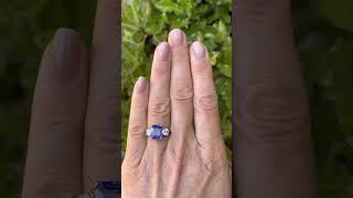 Era 1920s Gorgeous Emerald Cut Tanzanite Ring  Sapphire Vintage Ring  elegantring victorianring [upl. by Enedan]