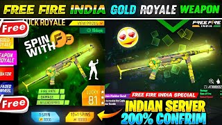 Free fire Next Weapon Royal 100 Confirm ✅🥳  Fire New Event  Ff New Event  Ff new event today [upl. by Seigler]