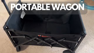 Navatiee Foldable Collapsible Wagon Cart Utility Garden Wagon Review [upl. by Downall427]