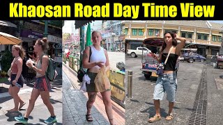 Khaosan Road Bangkok Day Time View  Bangkok Thailand ep96 [upl. by Gerek]