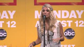 Carrie Underwood Sends Love To Loyal Country Fans at CMA Fest 2013 [upl. by Reffinnej]