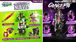 🤯AGENDA SEMANAL DE FREE FIRE PASE BOOYAH T15 TIENDA DE LA HACKER RULTA MAGICA KO y DÚO DINÁMICO [upl. by Annoj949]