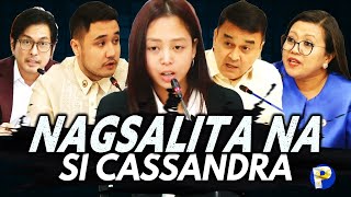 NAGSALITA na si Cassandra Ong sa mga transaksyon ng POGO LuckySouth99 LAYA na si Baterna [upl. by Naxor]