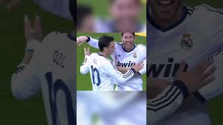 Ozil Real Madrid Assists Free Kicks football shorts realmadrid [upl. by Brooking]