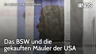 Das BSW und die gekauften Mäuler der USA  Albrecht Müller  NDSPodcast [upl. by Matthaus]