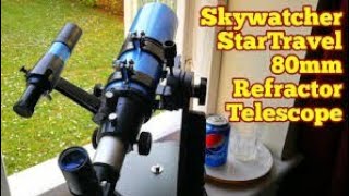 Skywatcher SkyTravel 80mm F5 Refractor Review Of Achromatic ShortTube Telescope [upl. by Reddin268]