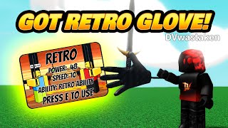 GOT RETRO GLOVE IN SLAP BATTLES  How to Get it [upl. by Bennion]