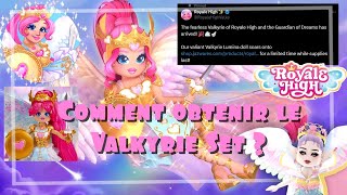 TUTO FR COMMENT OBTENIR LE VALKYRIE SET   Royale High 👑 [upl. by Haseefan]