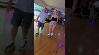 Father and daughter shuffle 😇 Semoran Skateway 63024 rollerskating shuffleskating howsweet [upl. by Nomled]