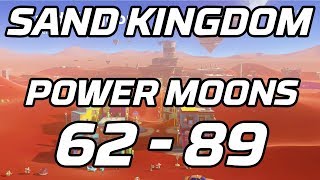 Super Mario Odyssey Sand Kingdom Post Game Power Moons 62  89 Guide [upl. by Qerat]