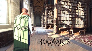 Hogwarts Legacy PC 4K Relaxing Ambient Walking Tour in the Hogwarts Castle [upl. by Whitman]